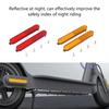 2Set Electric Scooter Side Reflective Strap Safety Tube Night Reflector Scooter Rear Wheel Protective Decorative Shell