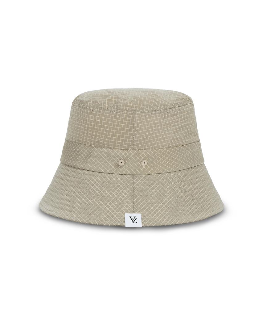 Bajal Vz Label Ripstop Bucket Hat Beige