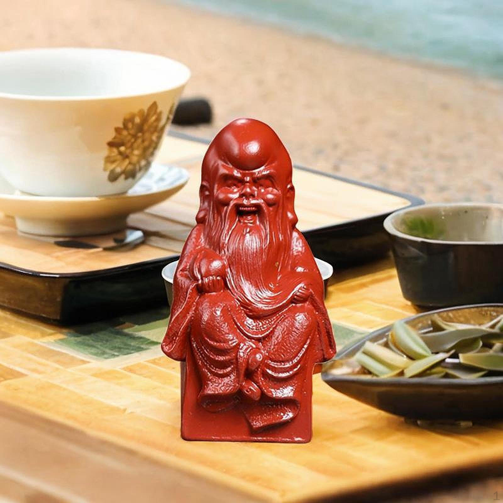 

Статуя Будды, миниатюрная фигурка, фиолетовая глина, чай, домашнее животное, китайская традиционная скульптура для внутреннего сада 3.4x2.8x6cm