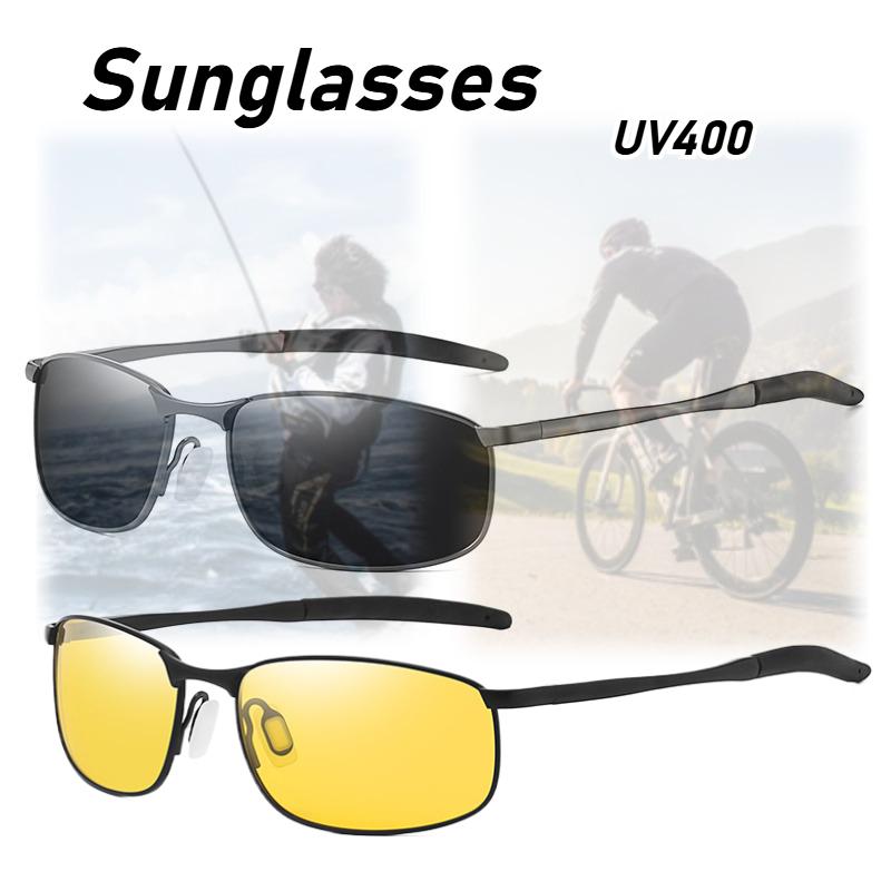Fashion Metal Frame UV400 Sunglasses Neutral Outdoor Driving Travel Beach Sun Glasses Riding Windproof