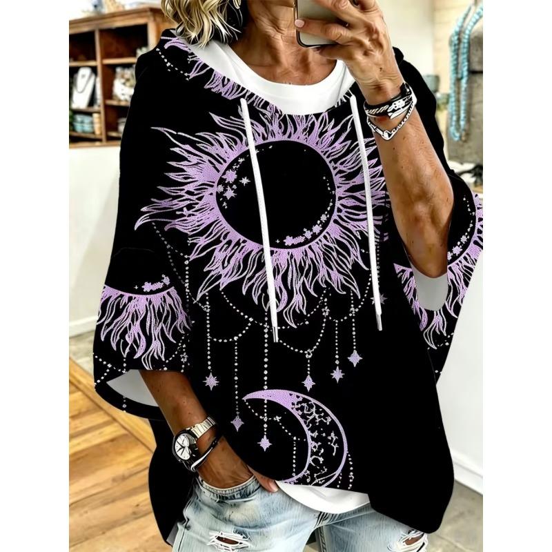 Sudadera casual para mujer de manga media