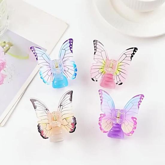 Hair Claw Butterfly Design Back Head Hair Clip Anti-slip Teeth Strong Grip Shark Hair Clip Lightweight Versatile Hair Accessory