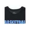 Nike Alphabet Print Basketball T-Shirt Men Tops Black 923724-010