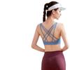 Women's Breathable Sleeveless Sports Top with Chest Pad - Elastic, Nude-Feel for Running & Yoga