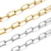 Wholesale 1 Meter/lot Hip-pop Big O Link Chain Steel/gold Color Necklace Chain Stainless Steel Male Necklace Dropshipping Jew