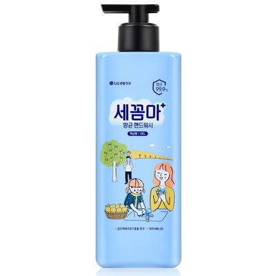 Secomma Antibacterial Hand Wash Gel Type Lemon Verbena Fragrance, 480ml, 1 Unit