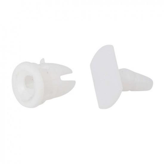 10set White Side Skirt Door Sill Card Panel Overlay Repair Clips For Mercedes