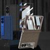 For Samsung Z Fold8 Case Z Fold8 Invisible Magnetic Stand Magnetic Hinge Central Axis Leather Protective Case
