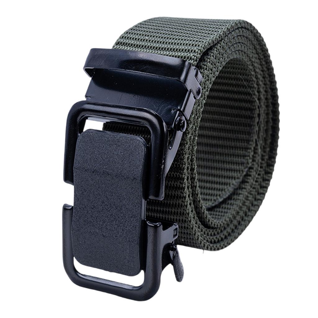 Men's Tactical Belt 1.5 Inch Nylon Webbing with Quick Release Automatic Buckle for Outdoor Activities and Work