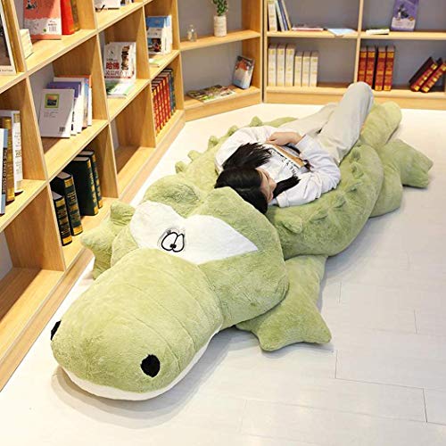 NOVA Plush Crocodile/Alligator Body Pillow, Fluffy Animal Toy, Gift, Celebration, Body Pillow (Green, 110cm)