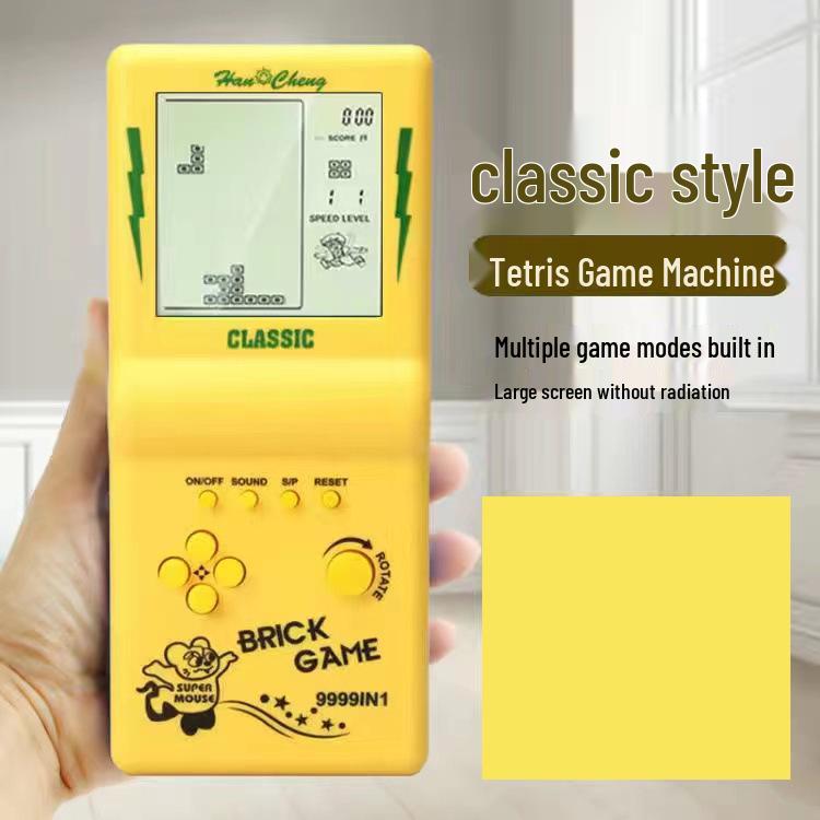 Children's Educational Tetris Handheld Game Console - Vintage Student Toy
