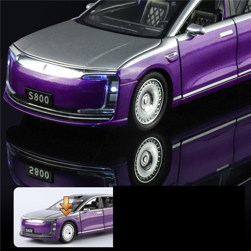 1:32 MAEXTRO S800 Alloy Luxy Model Diecast Metal New Energy Car Vehicles Car Model High Simulation Sound and Light Kids Toy Gift