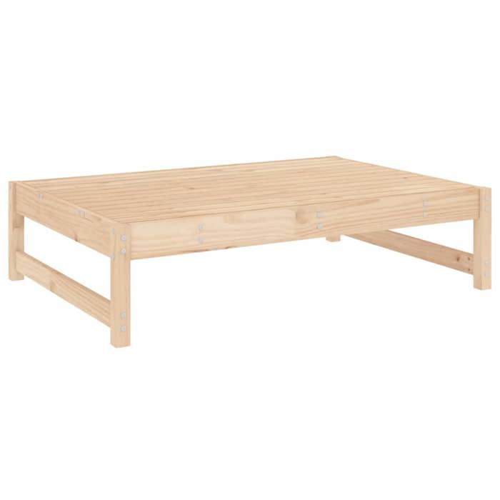 VidaXL Repose-pied de Jardin, Siège avec Cadre en Bois, Table Basse, Tabouret de Terrasse Patio Balcon Extérieur, Bois de 825709