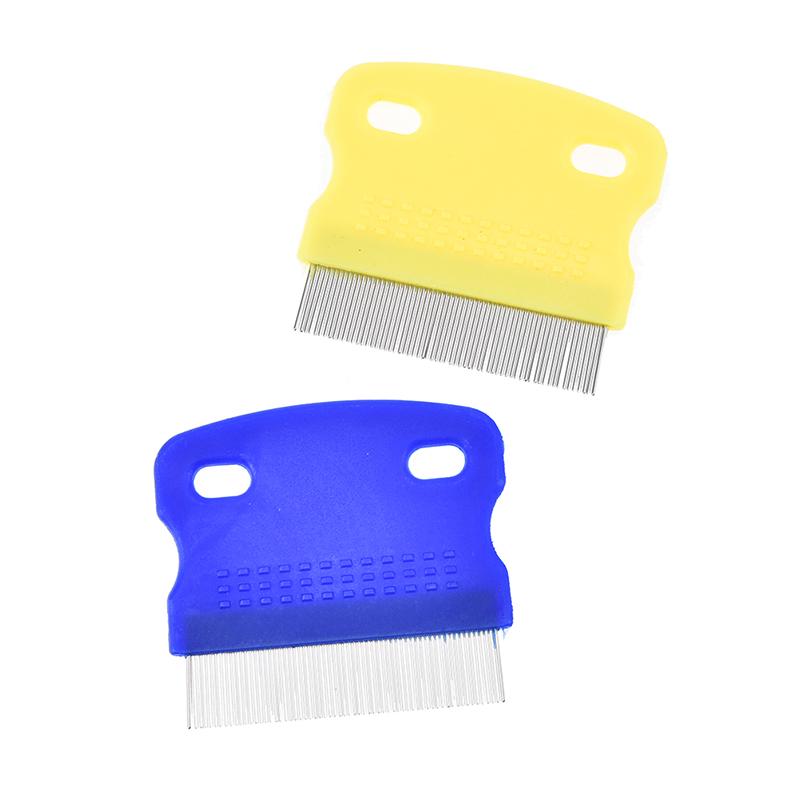 Rustfritt stål Kjæledyr Hund Katt Tannet Loppefjerning Rengjøringsbørste Grooming Kam