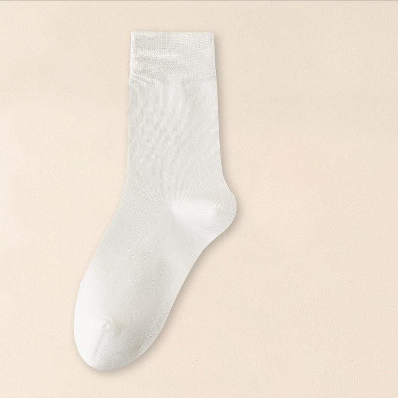 Female Autumn and Winter Warm Cotton 7A Antibacterial Cotton Sweat Absorbing Deodorizing Boneless Tube Stack Socks