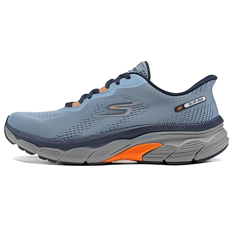 Skechers Men's GO Navy Blue Low Top Running Shoes Flexible Durable Breathable 221101-NVOR