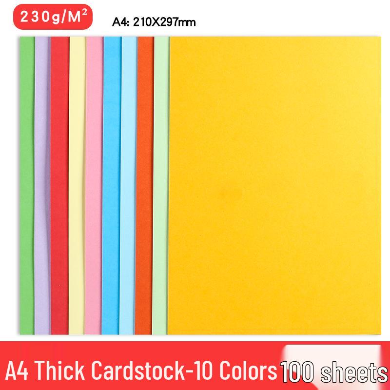 A4 Black & White Thickened Cardstock for Student & Kinder Crafts, 8K/4K/A3 Drawing Paper