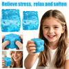 Transparent Maltose Cheese Squeeze Toy Stress Relief Soft Squishy Sensory Toy for Hand Exercise and Anxiety Reduction 7cm/5 5cm