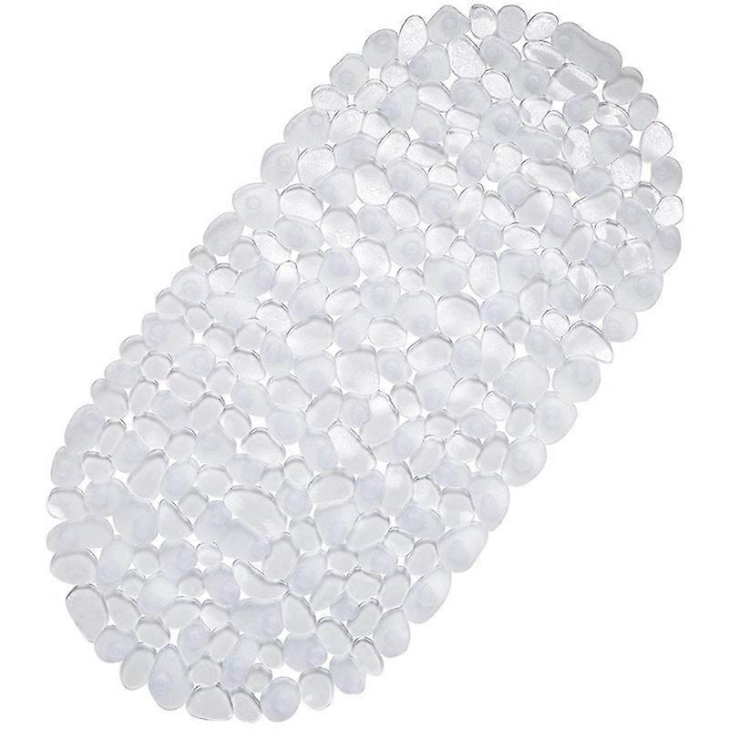 69x36CM transparent white shower mat, a must-have in the bathroom, non-slip design