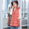 Women's Vest Large Size Warm Jacket Down Cotton Hooded Jacket