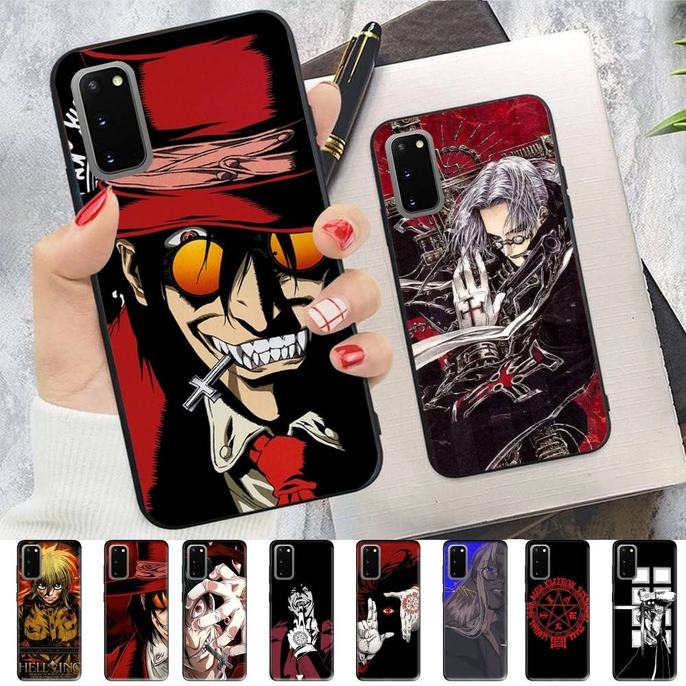Horror Anime Hellsing Phone Case For Samsung S 24 Fe 25 Ultra Plus 20 Lite 21 30 22 23 24 22 Ultra 5G Fundas