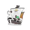 One Piece Luffy & Zoro Piraci Słomkowego Kapelusza Metalowa Broszka Pin