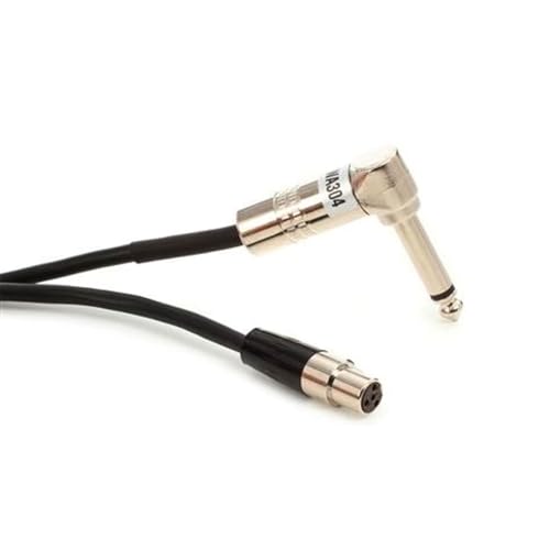 Shure Wireless Instrument Cable, L-Shaped Phone Plug, 0.65m, WA304