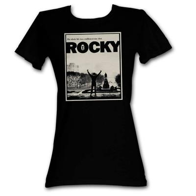 Rocky Million To 1 Black Junior Women's T-Shirt