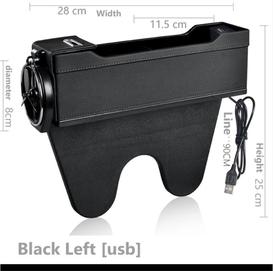 Car Seat Gap Crevice Organizer Filler Pocket Storage Box Car Holder PU Leather Multi-function Coin Storage Interior Accessories