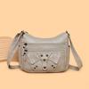 Women's Multi-layer Soft Leather Crossbody Bag Commuter Shoulder Bag Mother Bag