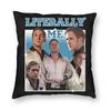 Literalmente Eu Față de Pernă Ryan Gosling Imprimată Poliester Husă de Pernă Decorativă Husă de Pernă Decorativă Acasă Pătrată 45X45cm