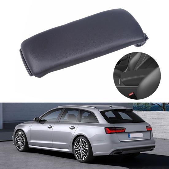 Armlehnen-Sitzbox, verschleißfest, feiner Bezug, weiche Autoverarbeitung, schwarze Armlehnen-Konsolendeckelabdeckung 4B0864245AG/8E0864245P/4B0864245AL