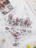 2-Pieces High Quality Women's Flower Printed Bra Underwear Set Women's Autumn/Winter New Underwear Underwear Underwear A2173