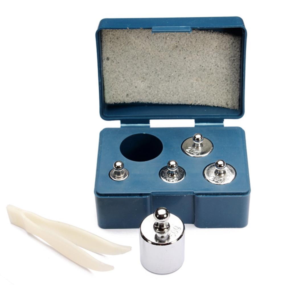 5-500g Chrome Plating Calibration Gram Scale Weights Set for Digital Scale Balance Laboratory Scale Calibration Weight Sets