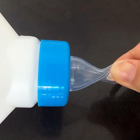 Lamb Nursing Bottle 800ml Cub Breast Replenisher with Scale Hanging Milk Feeder Bottle Mimics Breast Milk Lamb Feeder for Little Goat Calf Sheep