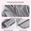 Women's Silver Fox Fleece-Lined Hooded Half-Zip Slim-Fit T-Shirt for Autumn/Winter 2025.