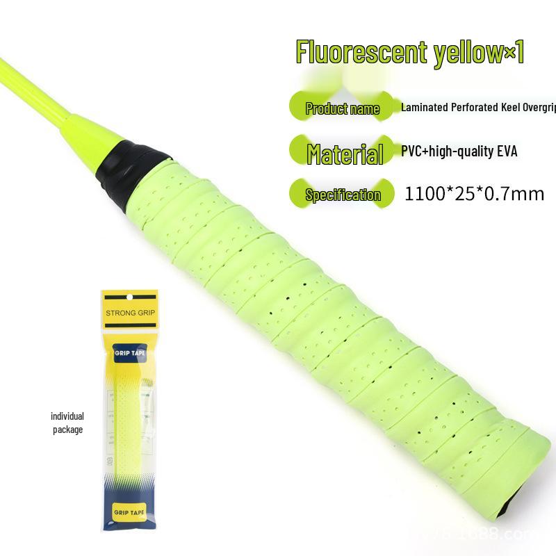 

Перфорированная дышащая амортизирующая намотка для бадминтонных ракеток и удочек - ПУ обмоточная лента с дизайном Драконья кость .