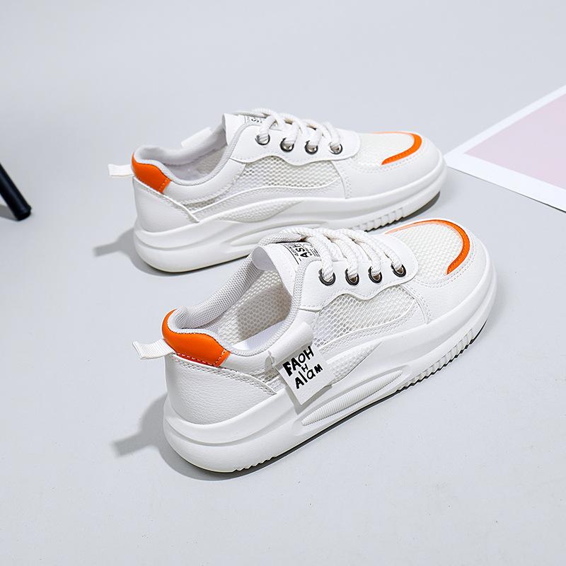 Bílé boty Dámské Nové Letní Studenti Univerzální Ležérní Ins Módní Boty Silná Podrážka Módní Tenisky