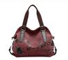 [Chikencall] Women's Casual Vintage Hobo Canvas Bag with a Stylish Striped Pattern, Large Capacity, Wallet, Top Handle, Handbag, 3-Way Canvas