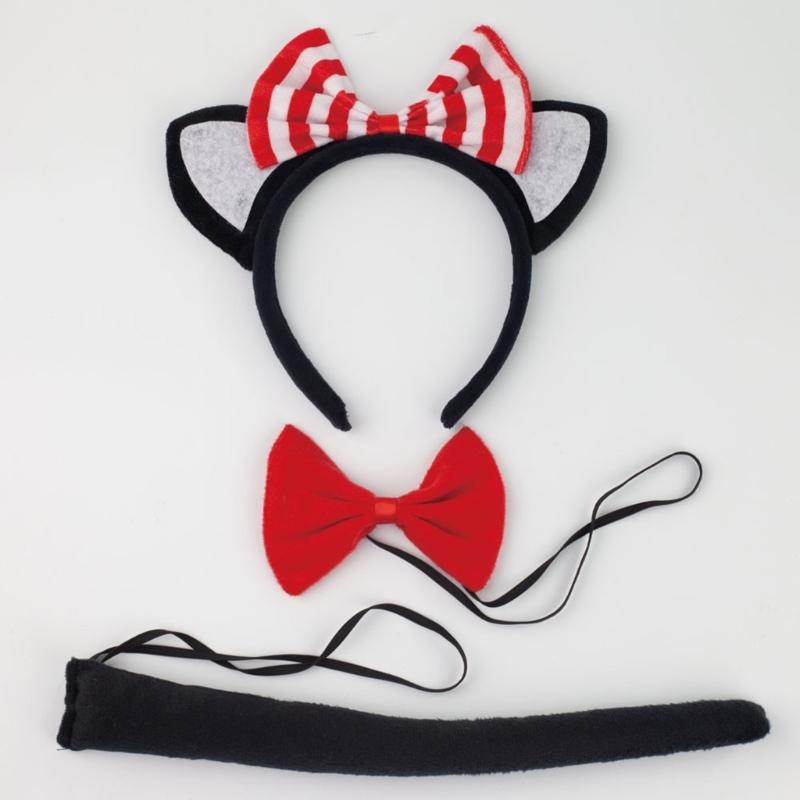 Cats Costume Accessories With Headband, Tail, Skirt, Gloves, Knee High Socks for Cosplay Party Carnivals
