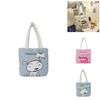 Crayon Shinchan Nylon Tote Bag With Letter Design For Daily Use