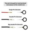 41pcs Universal Car Terminal Removal Repair Tool Wire Plug Connector Extractor Puller for Car Terminals Disassembly Hand Tools