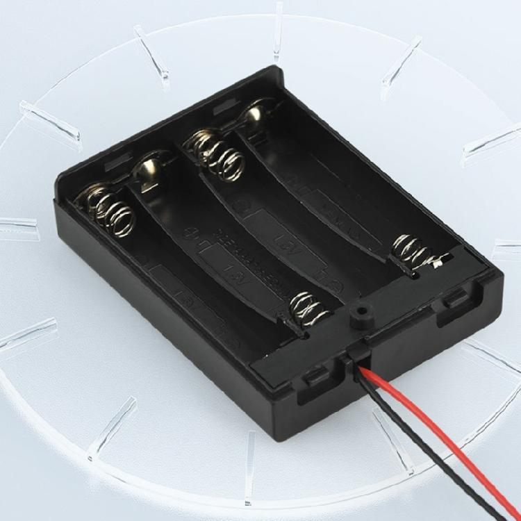 6V Power Supply Case for 4 3A Batteries Featuring Switcher Control and Secure Spring Contacts