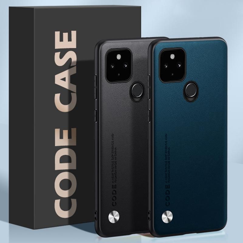 Luxury PU Leather Case For Google Pixel 5A 5G Back Cover Matte Silicone Shockproof Protection Phone Case For Google Pixel5A 5G