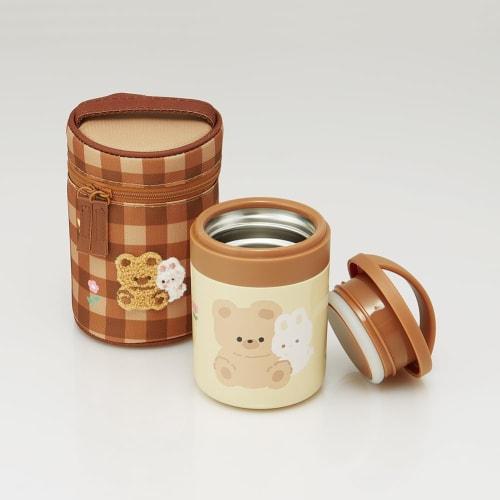Skater Soup Jar Thermal/Cold 300ml Mofumo Friends Soup Pot Black KLJFC3-A
