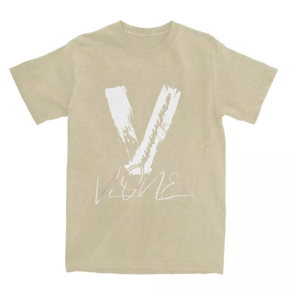 Summer Fashion Heavyweight Retro Men's English Letters 100% Cotton Printed Round Neck High-quality Casual Fitness Street T-shirt