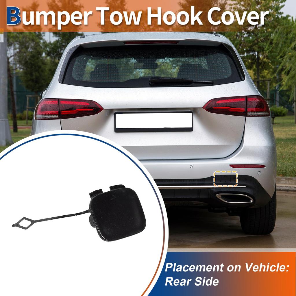 ACROPIX Rear Car Bumper Toe Hook Cover for Mercedes Benz W246 Set of 1 B-Class 2015-2018, Purple, A2468851422,