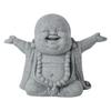 Mini Green Sandstone Buddha Statue Chinese Style Desktop Decoration Small Landscape Fish Tank Ornaments