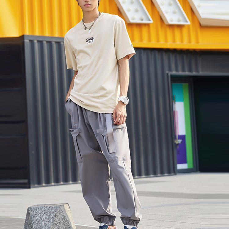 Li Ning T Shirt Men's Silver Fish Gray AHSR079-2