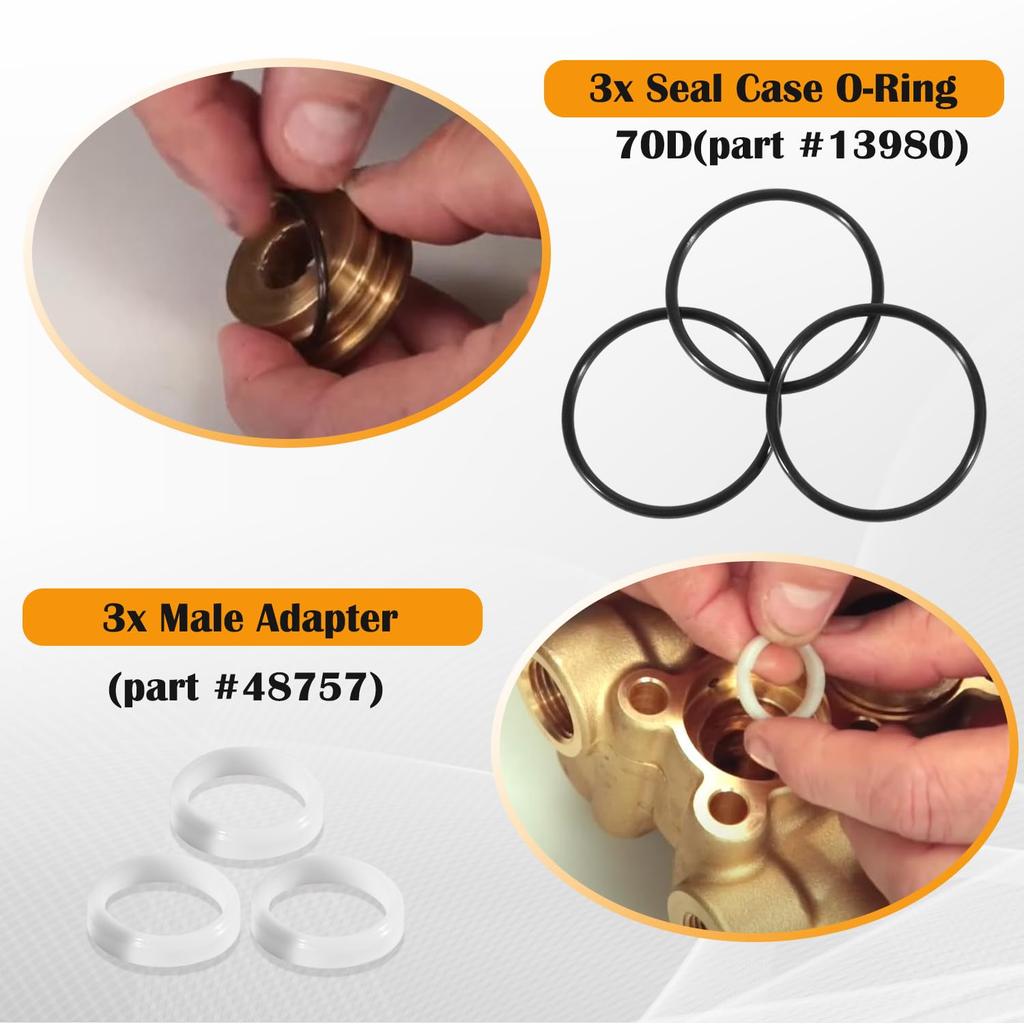 34262 Seal Kit for Cat Pump 66DX 6DX Pressure Washer Pump, for Model 6DX35G1I 6DX40G1I 66DX30G1I 66DX35G1I 66DX40G1I